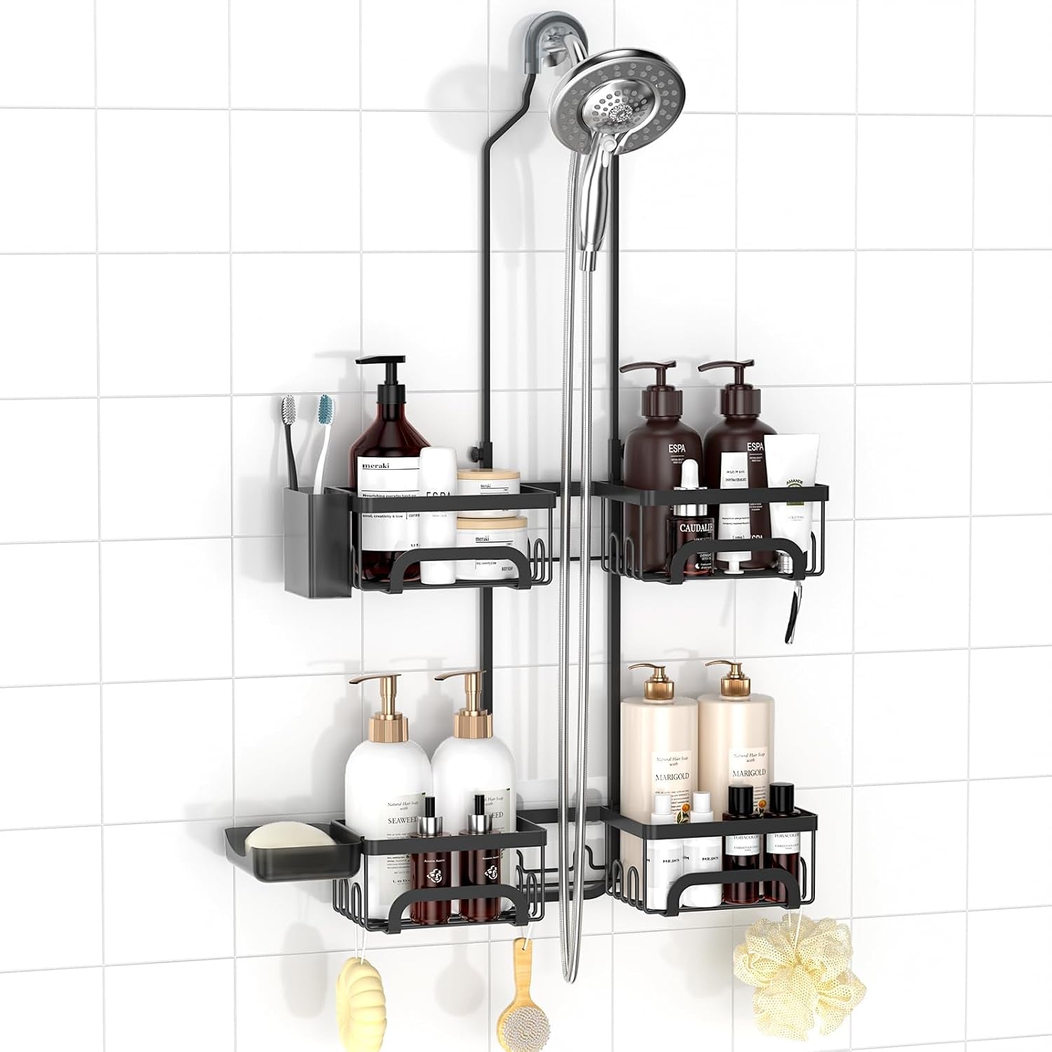 split-shower-caddy-hanging-for-handheld-showerheads-black