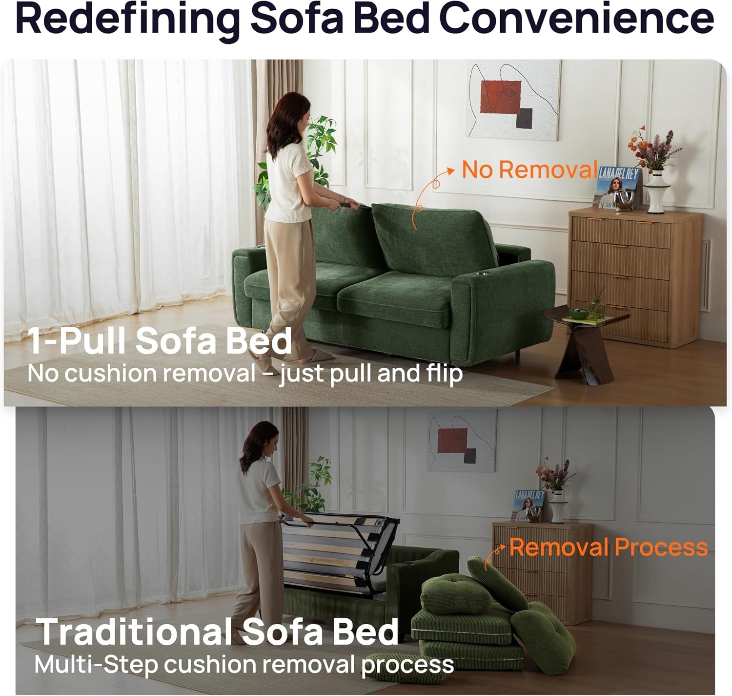 pull-out-sofa-bed-no-cushion-removal-queen-sleeper-sofa-with-usb-fast-charging-memory-form-mattress-2-in-1-convertible-comfy-loveseat-couch-bed-for-rv-apartment-and-small-spaces-green