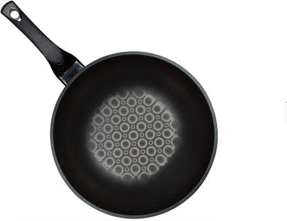 3D Marble Non-Stick, Non-Scratch Coating Wok Pan. (Made in Korea). (30Cm)3