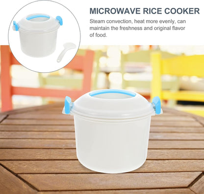 Microwavable Rice Cooker Small Microwave Rice Cooker for Vegetables Pasta and More Microwaveable Steamer 8.26 X 6.88 X 5.51 in 1 Pack3