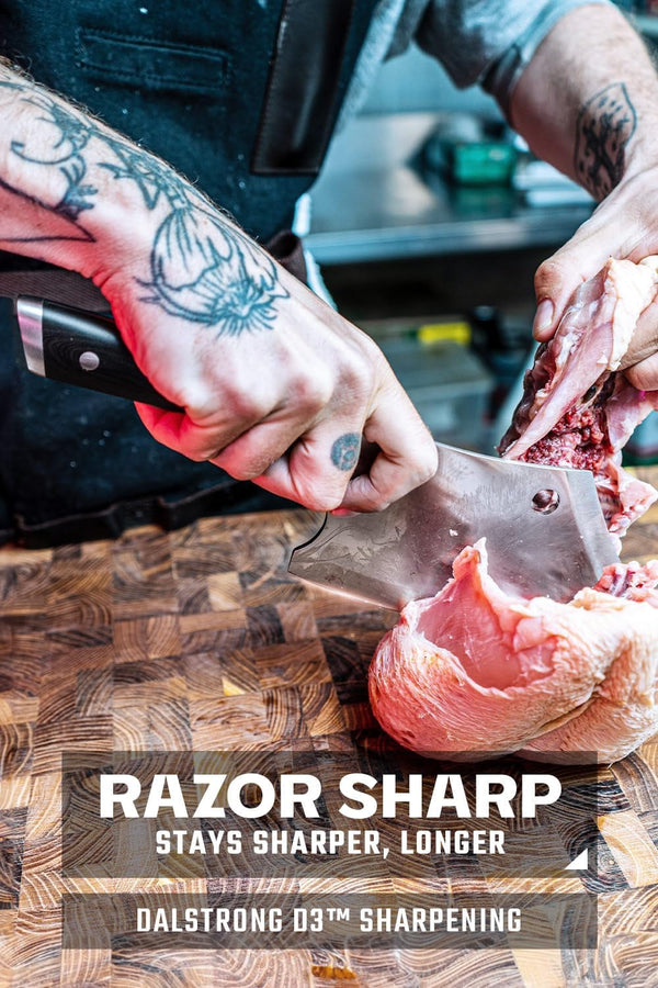 6.5" Mini Rocking Cleaver - 7CR17MOV Steel2