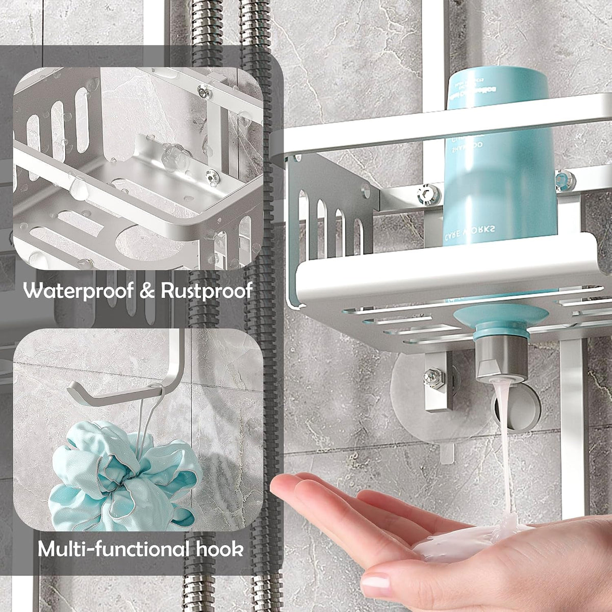 aluminum-shower-caddy-hanging-for-handheld-showerheads-never-rust-shower-organizer-with-hooks-holder-toothbrush-holder-over-showerhead-caddy-for-bathroom
