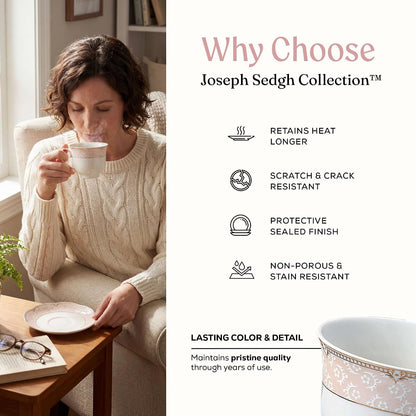Sandra Bone China Dinnerware Set, 57-Piece6
