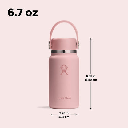 Hydro Flask Micro Bottle - Leak Proof Purse or Pocket Flask - Insulated Mini Water Bottle 6.7 Oz Reef4