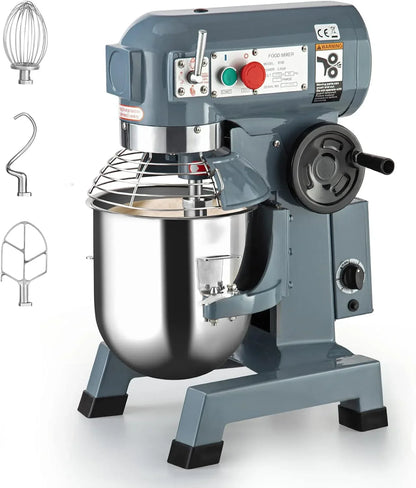 Commercial Food Mixer 15QT 600W 110V 3 Speeds Adjustable, Stand Mixer Dough Kneading Machine with Stainless Steel Bowl Dough Hooks Whisk Beater, with Safety Guard for Bakeries Restaurants Pizzerias1