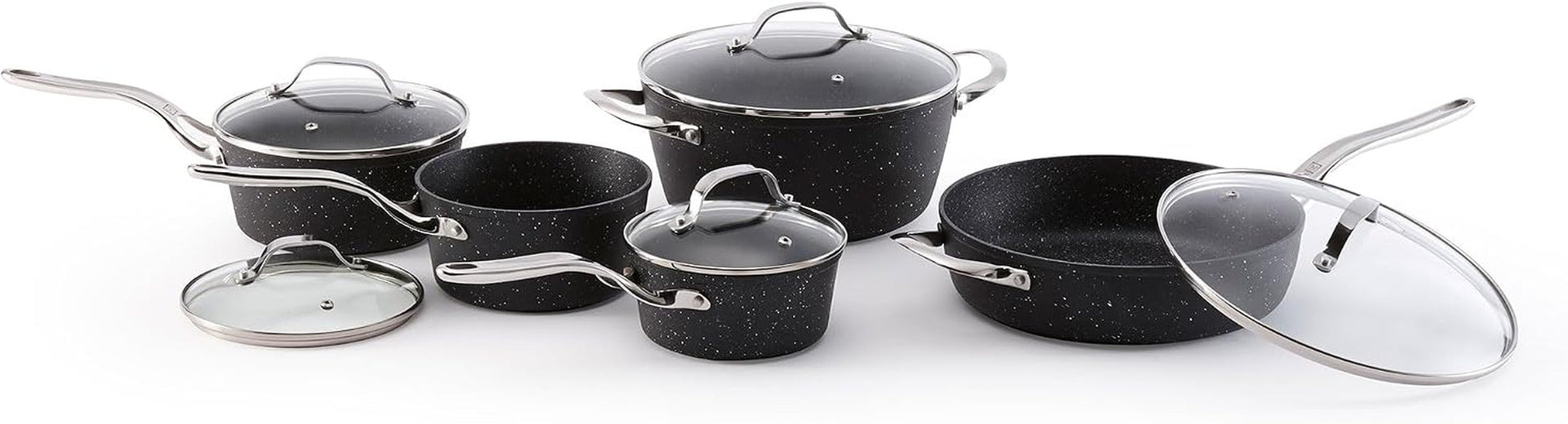 the-rock-10pc-non-stick-cookware-set-forged-aluminum-black-non-stick-saucepans-fry-pan-rock-tec-surface-oven-safe-even-heating-everyday-cookware-set