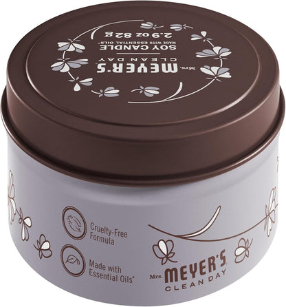 CLEAN DAY Soy Tin Candle, 12 Hour Burn Time, Made with Soy Wax and Essential Oils, Lavender, 2.9 Oz2