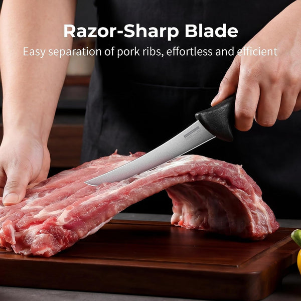 ZHANG XIAO QUAN Fillet Knife 6", High Carbon Stainless Steel Sharp Boning Knife, Ergonomic Handle for Meat and Poultry4