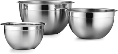 Gourmet 3-Pc Stainless Steel Mixing Bowls Set1