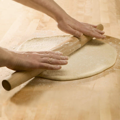 French Rolling Pin (17 Inches) –Woodenroll Pin for Fondant, Pie Crust, Cookie, Pastry, Dough –Tapered Design & Smooth Construction - Essential Kitchen Utensil4
