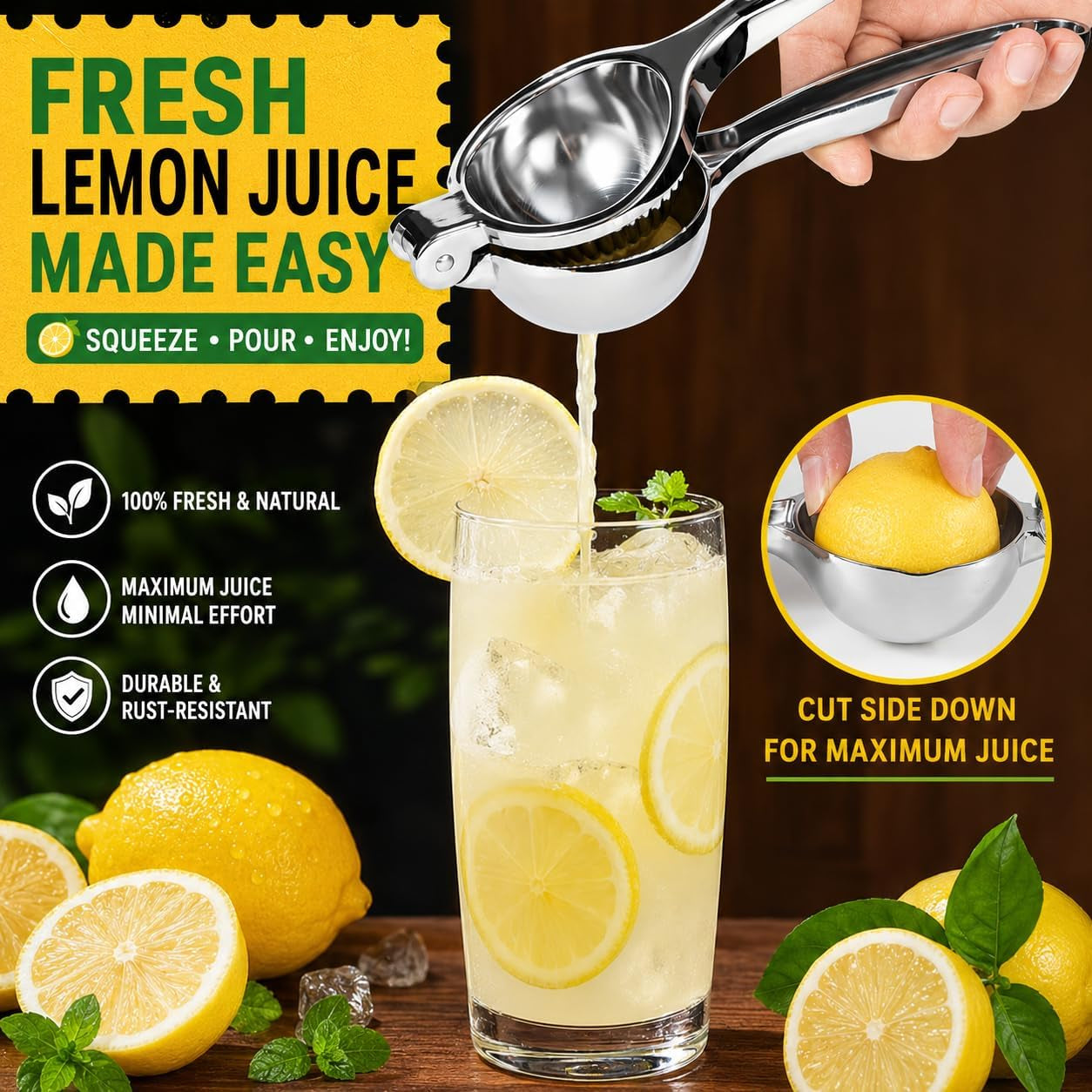 premium-lemon-squeezer-large-heavy-duty-handhelp-juicer-for-lemon-metal-hand-press-citrus-juicer-lime-squeezer-bar-tool-manual-citrus-press-large-bowl-ergonomic-handle-easy-handheld-press-for-lemons-and-limes