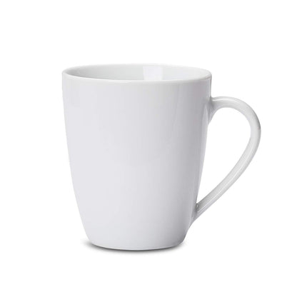 Porcelain Heat Resistant Coffee Mugs, Microwave and Oven Safe, 12 Oz, White, 12 Count2