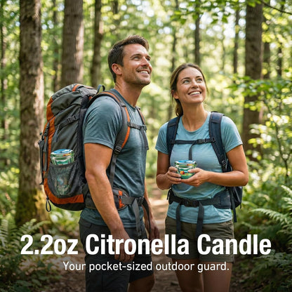 Citronella Candles Outdoor, Soy Wax 2.2 Oz 6 Pack5