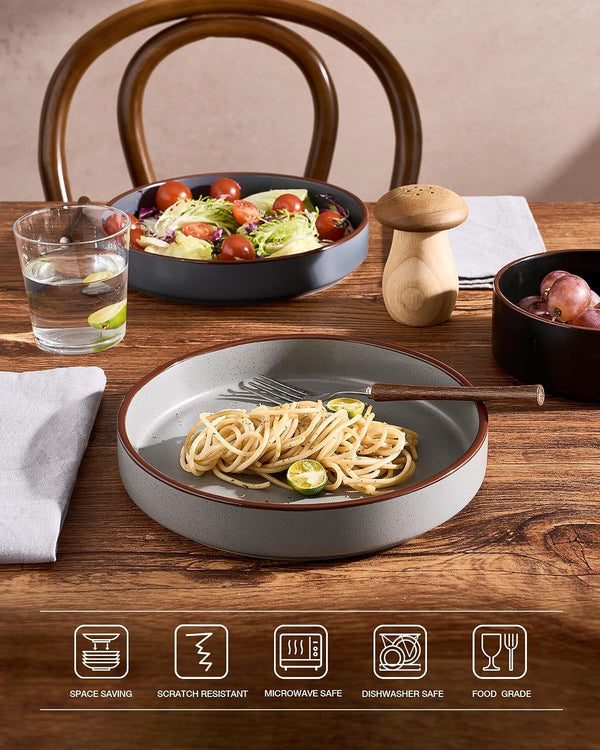 Nebula 8.1" Pasta Bowls Set, Salad Bowl Sets of 4, Multi-Color6