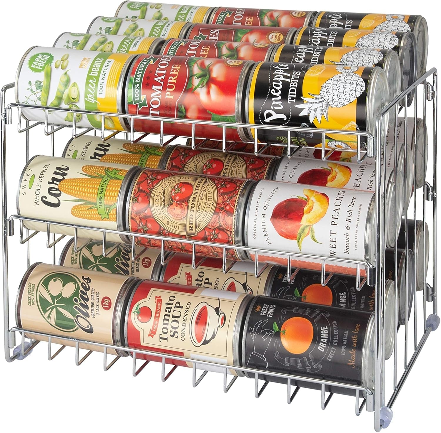 3-tier-can-organizer-chrome-steel-canned-food-storage-rack-holds-36-cans-space-saving-pantry-cabinet-storage-solution-easy-access-to-canned-goods-freestanding-design
