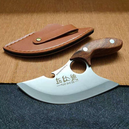 Meat Cleaver,Cleaver Knife Hand Meat Knife Grilled Meat Boning Knife Meat Knife Mongolian Boning Knife Butcher Knife Carrying Outdoor Meat Knife with Cover, LAMAJIGA58443