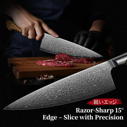 Damascus Chef Knife – Japanese VG10 Professional Kitchen Knife5