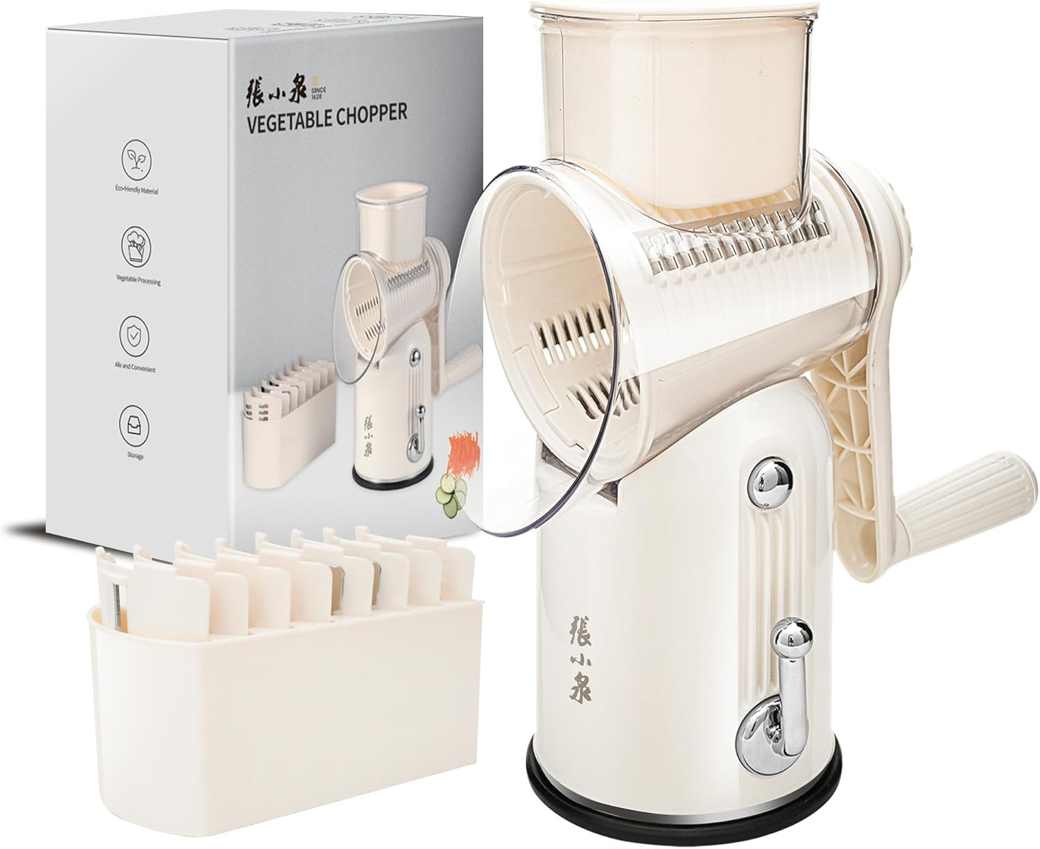 rotary-cheese-grater-5-blades-mandoline-slicer-for-vegetable-cream