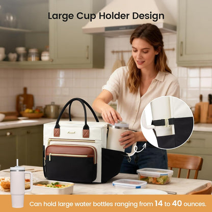 Insulated Lunch Box for Women,Large Adult Lunch Cooler Bag Women2