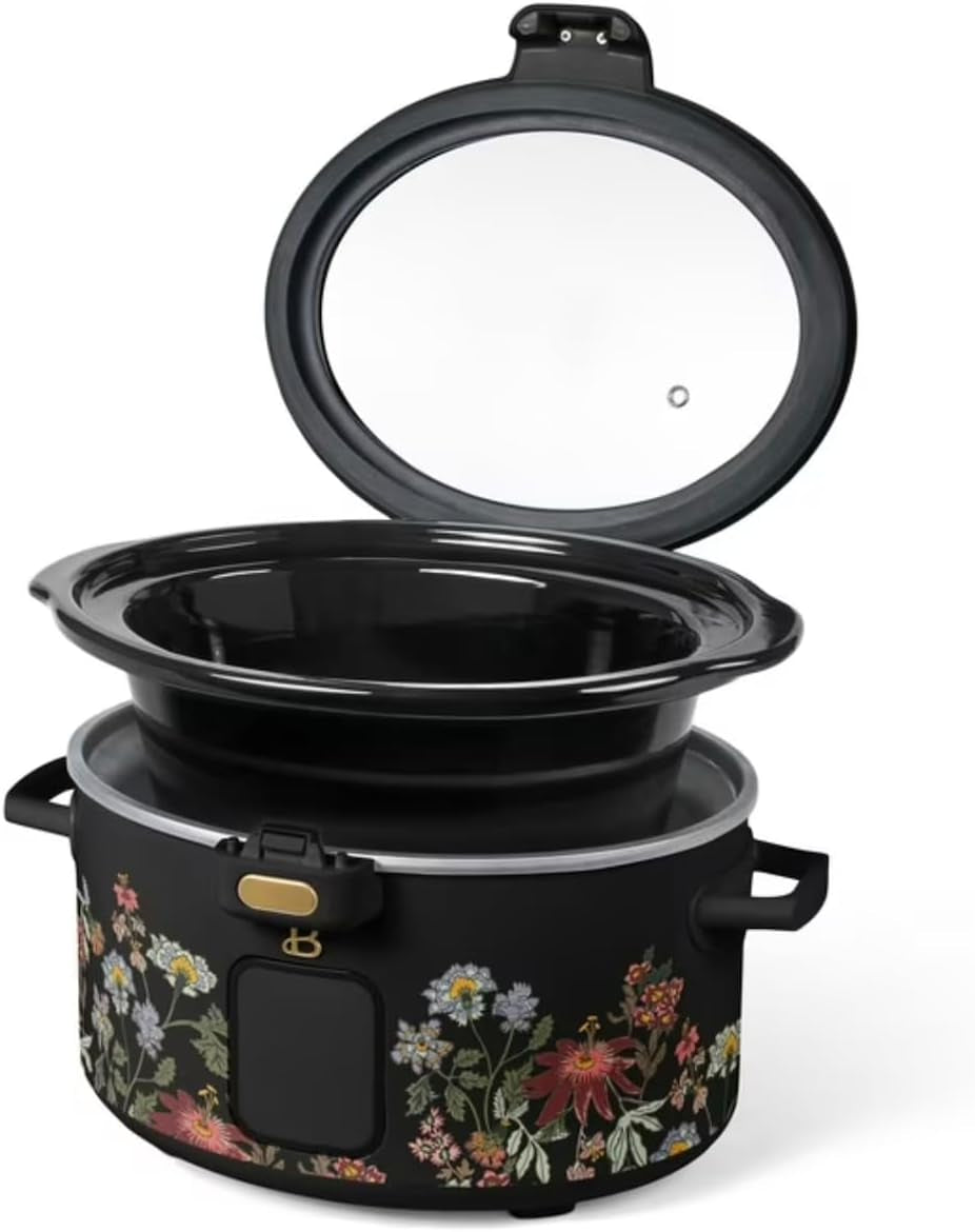 4-qt-programmable-slow-cooker-with-hinged-locking-lid-wildflower-black-sesame-by-drew-barrymore