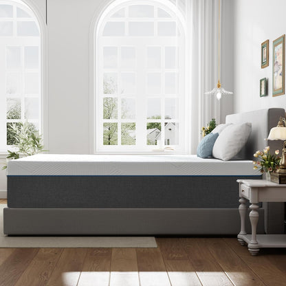 12 Inch Full Mattress, Memory Foam Mattress in a Box, Medium Firm Plush Top for Pressure Relief and Motion Isolation,Dark Gray5