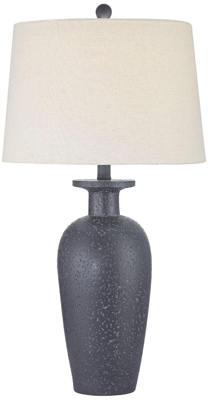 glenwood-28-tall-3-way-table-lamps-set-of-2-charcoal-gray-farmhouse-rustic-country-cottage-living-room-bedroom-bedside-nightstand-house-office-home-reading-kitchen-entryway-white-shade