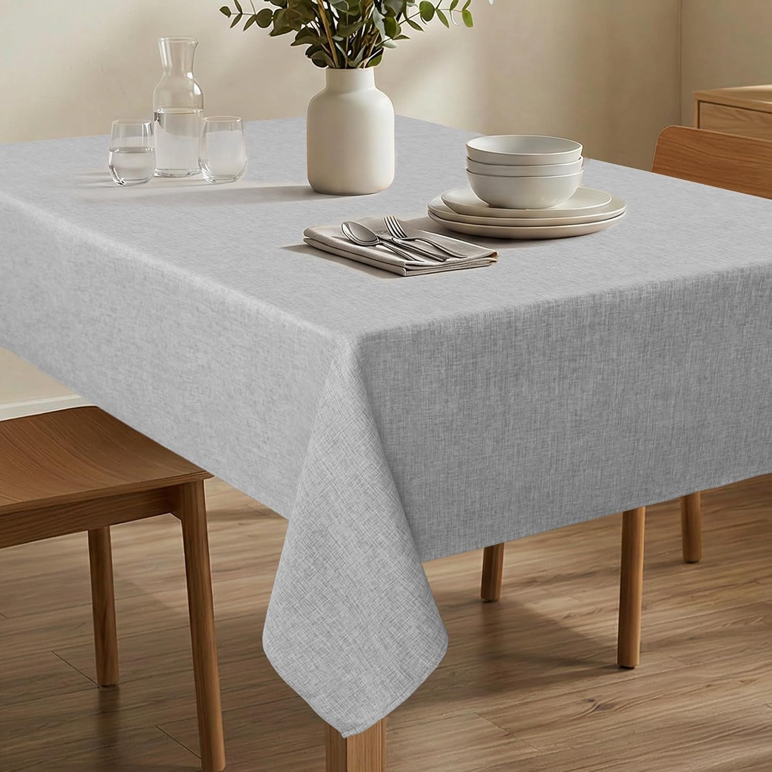 faux-linen-tablecloth-wrinkle-resistant-52-x-70-inch-grey-washable-dust-proof-rectangle-table-cloth-for-kitchen-dining-outdoor-picnic-farmhouse-decorative-oblong-table-cover