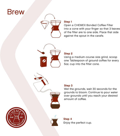 Pour-Over Glass Coffeemaker - Classic Series - 8-Cup - Exclusive Packaging | Manual Drip Coffee Brewer, Non-Porous Borosilicate Glass, Uses Bonded Filters, Sediment-Free4