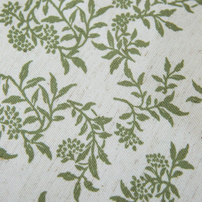 Rustic Tablecloth Solid Cotton Fabric Bordered Retro Tablecloths Classic Plant Leaf Printed Linen Fabric Table Cover Farmhouse Decoration 55X102 Inches Rectangle/Oblong Green for Kitchen9