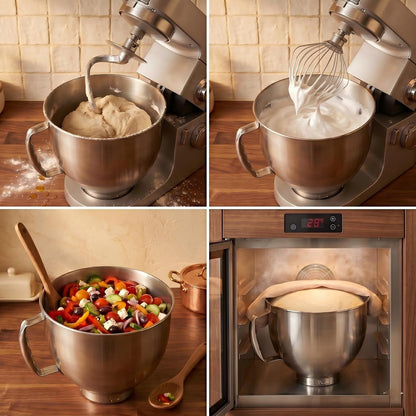 Mixer Bowl Fit for Kitchen Aid, 4.5-5 Quart Stainless Steel Mixing Bowl5