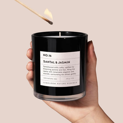 Santal & Jasmine Luxury Scented 9Oz Soy Jar Candles for Women/Men6