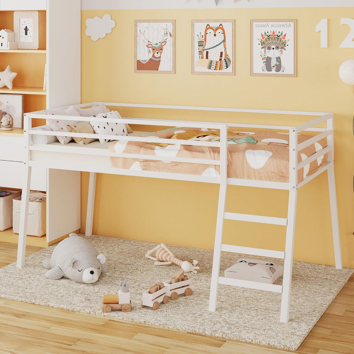 loft-bed-twin-size-with-stairs-and-guard-white