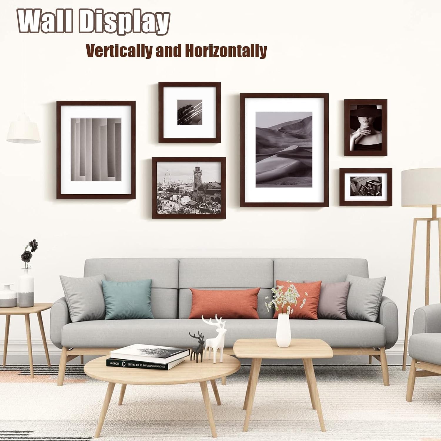 5x7-picture-frames-made-of-solid-wood-with-plexiglass-display-pictures-3-5x5-4x6-with-mat-or-5x7-without-mat-set-of-4-for-tabletop-and-wall-mounting-walnut-color