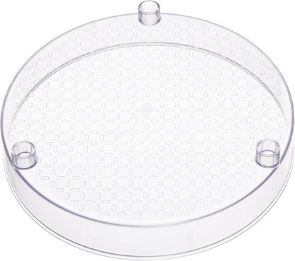 Lazy Susan Turntable Organizer for Spices and Condiments, 9" Diameter, 2 Tier, Clear5