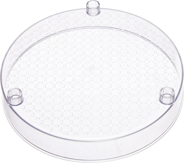Lazy Susan Turntable Organizer for Spices and Condiments, 9" Diameter, 2 Tier, Clear5