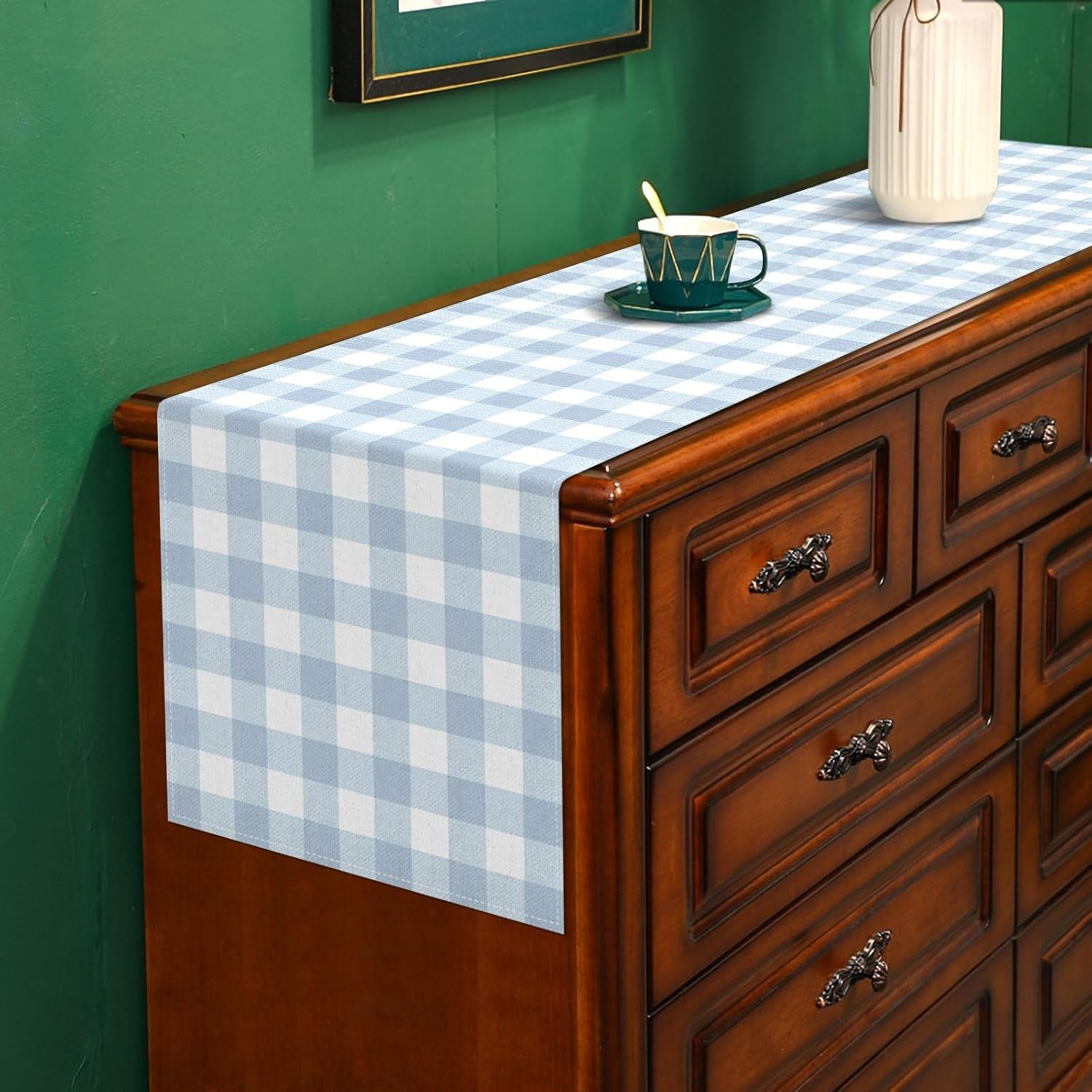 dusty-blue-gingham-table-runner-blue-checkered-boy-girl-baby-shower-birthday-party-decoration-home-dining-kitchen-island-decor-13-x-72