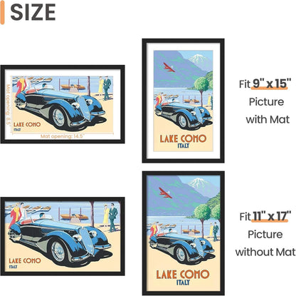 11X17 Picture Frame, Wall Decor Poster Frames, Black 1 Pack3