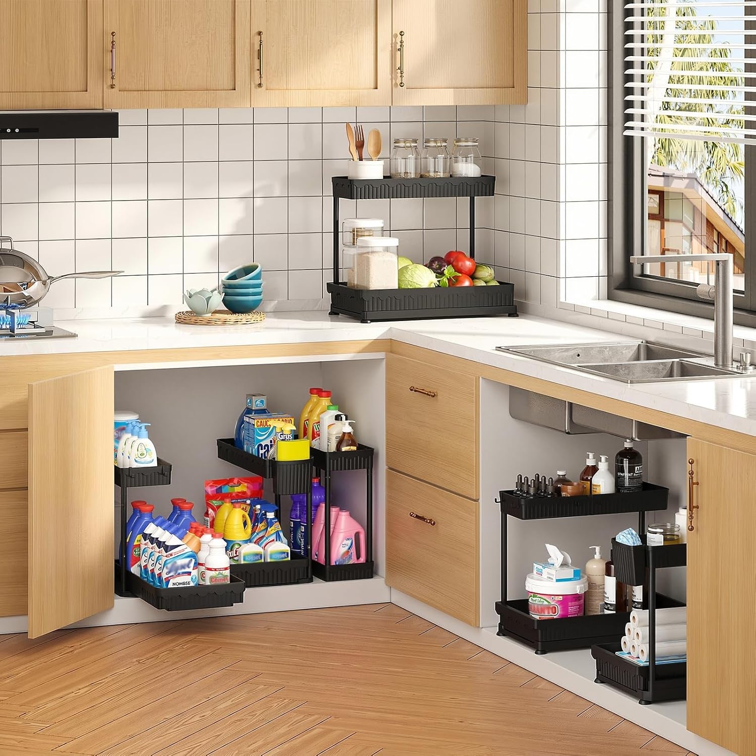3-pack-2-tier-l-shaped-under-sink-organizers-with-sliding-drawers