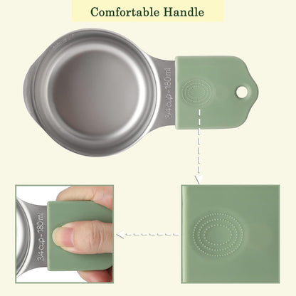 Magnetic Measuring Cups Set of 7 Stainless Steel Magnetic Measuring Cups4