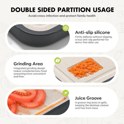 Titanium Cutting Board for Kitchen, Pure Titanium/Pp, Size 16”×11” | Food Grade Materials, Separate Prep Surfaces for Raw & Cooked Food, Odor Resistant, Easy to Clean, Durable Kitchen Essential6