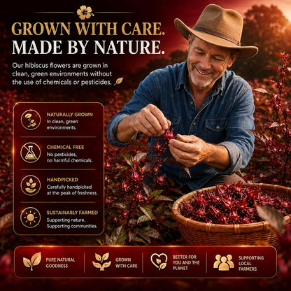Premium 80 Hibiscus Flower Tea Bags (Flor De Jamaica) - 100% Natural, Tart & Refreshing, Hot or Ice Tea - Rich in Antioxidants, Sugar-Free Caffeine-Free Non-Gmo Vegan Gluten-Free.6