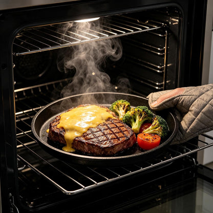 Cast Iron Fajita Plate, Skillet Pan, Steak Platter (9 Inch)3