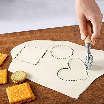Pastry Wheel Cutter - Pasta Cutter Wheel - Ravioli Crimper Cutter Wheel for Home and Kitchen Use, 1.3Inch5