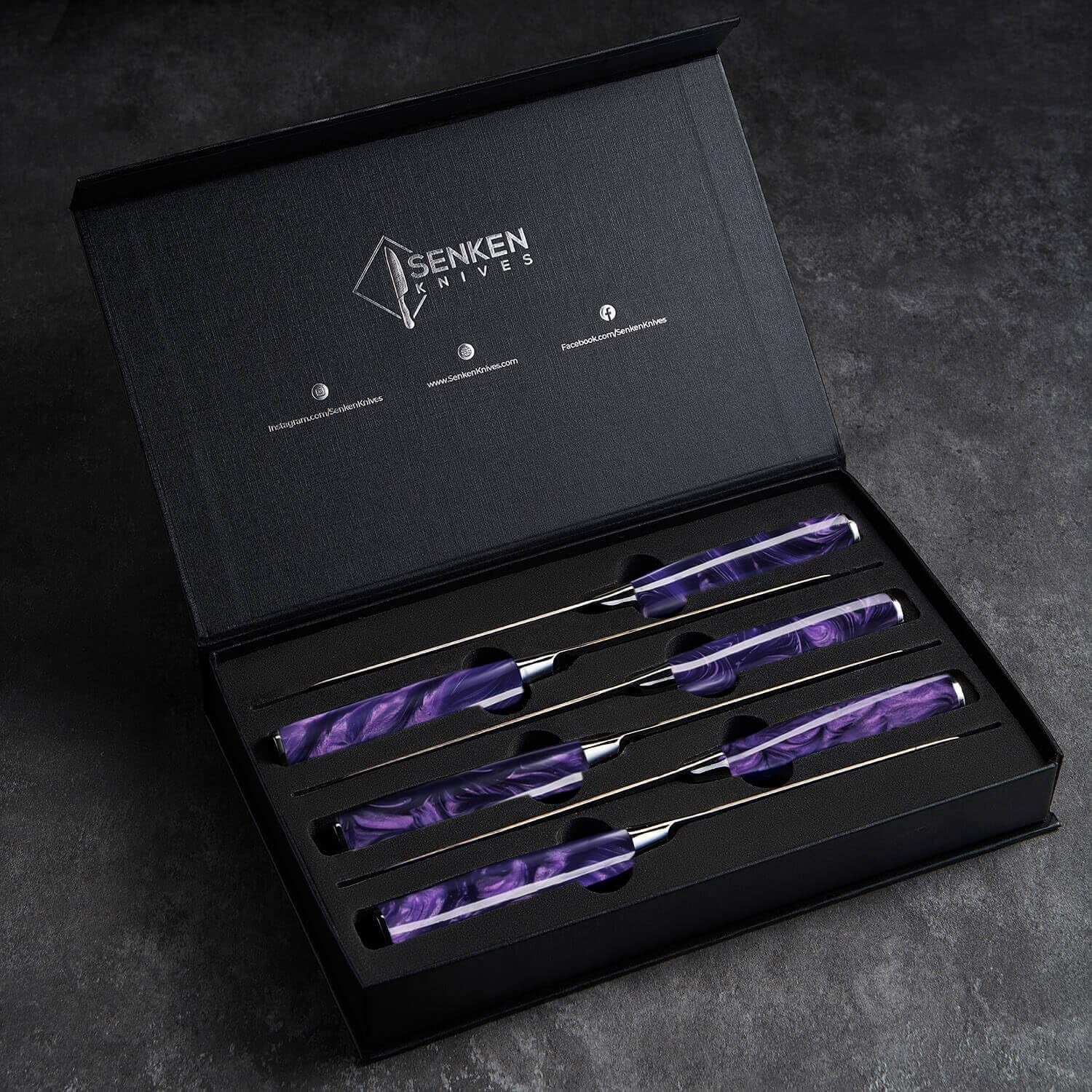 senken-16-piece-knife-block-set-japanese-high-carbon-stainless-steel-with-damascus-pattern-purple-resin-handles-6-steak-knives-acacia-hardwood-block-purple