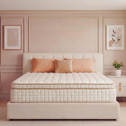Full Size Mattress,12 Inch Hybrid Full Mattress in a Box with Memory Foam and Pocket Spring for Pressure Relief & Comfort Sleep & Zoned Support, Medium Firm,Certipur-Us1