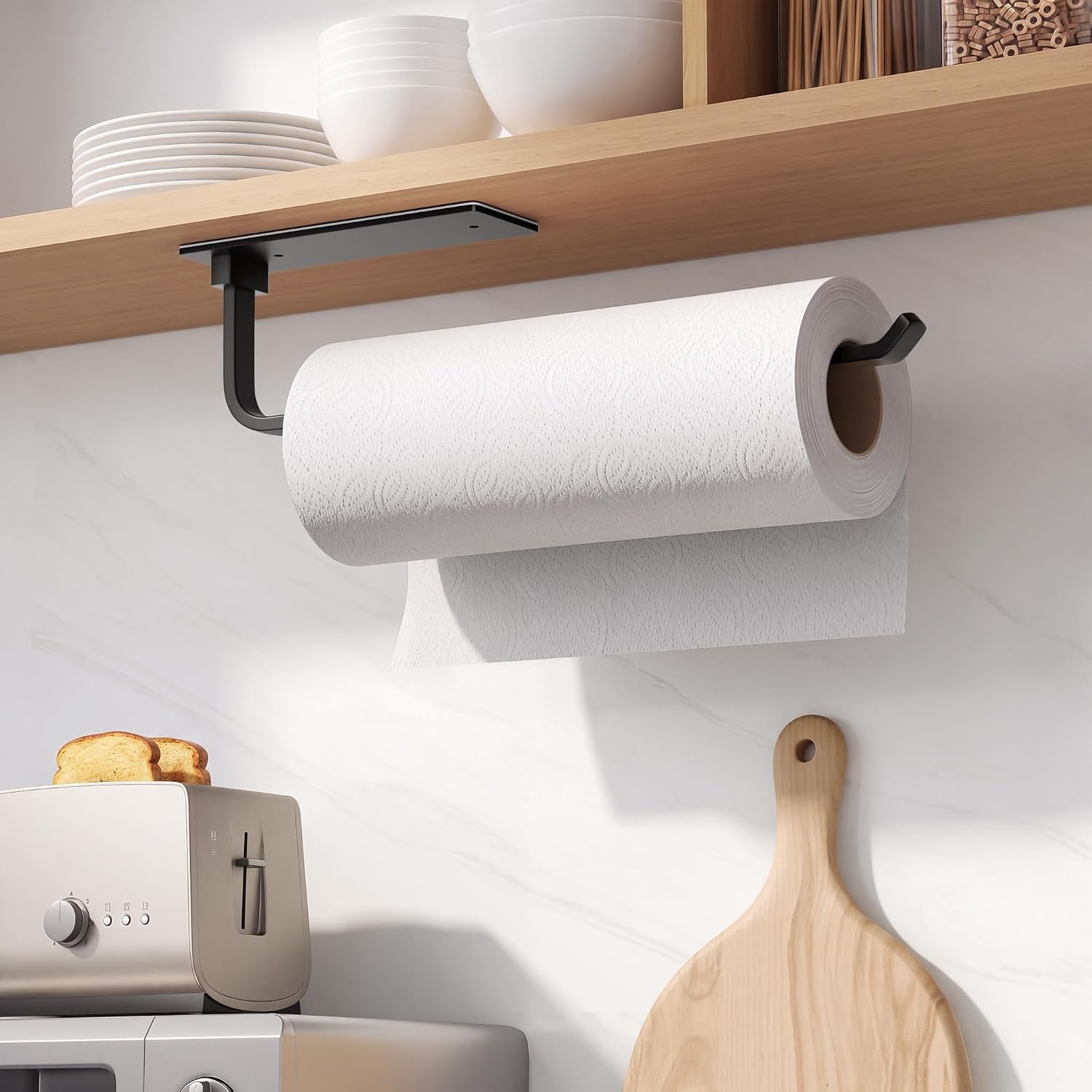 paper-towel-holder-under-cabinet-self-adhesive-or-drilling-matte-black
