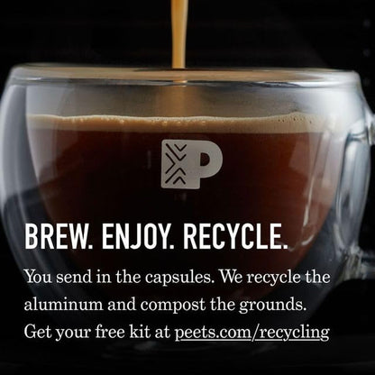 Peet'S Coffee, Medium Roast Decaf Espresso Capsules, Compatible with Nespresso Original Machine, Decaffeinated Arabica Coffee - Decaf Ristretto Intensity 10, 50 CT (5 Boxes of 10 Espresso Capsules)8