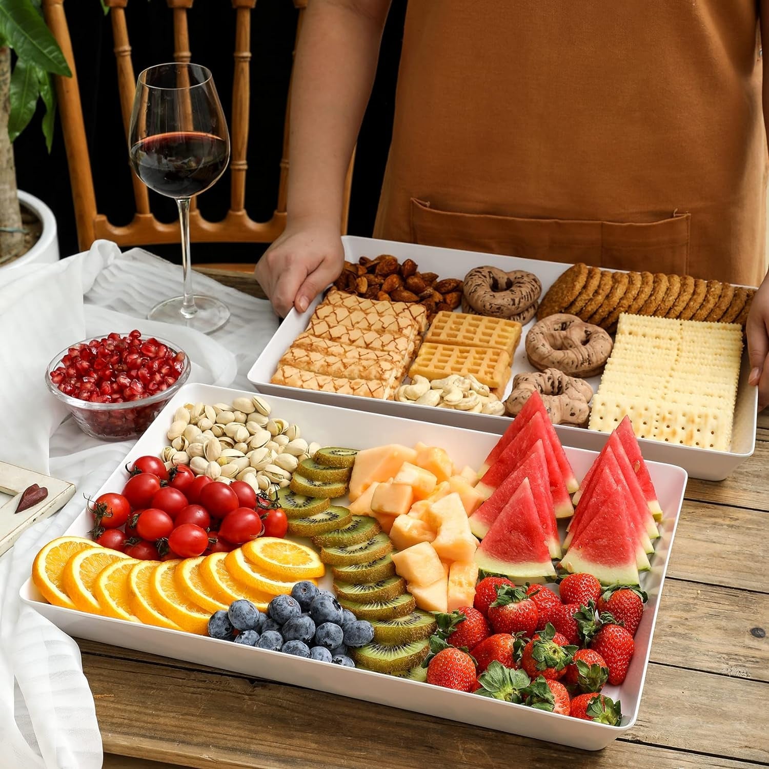4-pack-plastic-16-x-11-large-white-serving-trays-set-reusable-serving-platters-for-cookie-appetizer-charcuterie-snack-dessert-party-food-display-stackable-kitchen-countertop-tray-bpa-free
