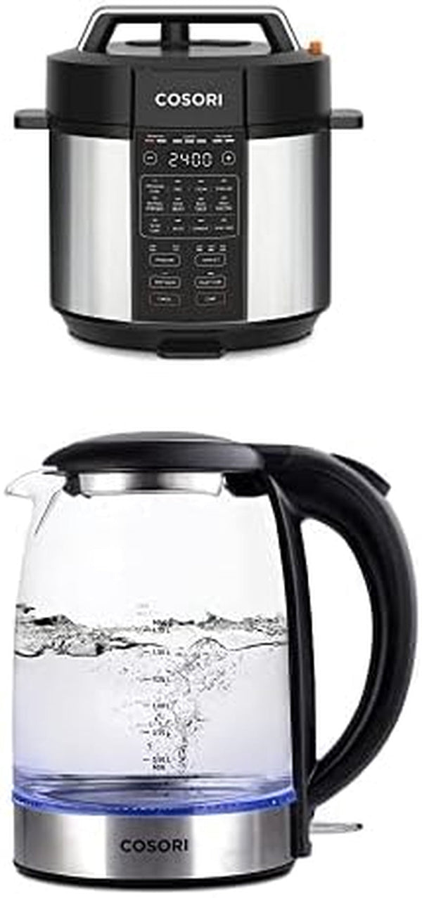 Electric Pressure Cooker 6QT &  Electric Kettle with Stainless Steel Filter and Inner Lid1
