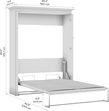 Full Murphy Bed, Walnut Grey, Versatile, 66W3